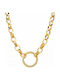 Puppis Necklace Geometric from Gold Plated Steel