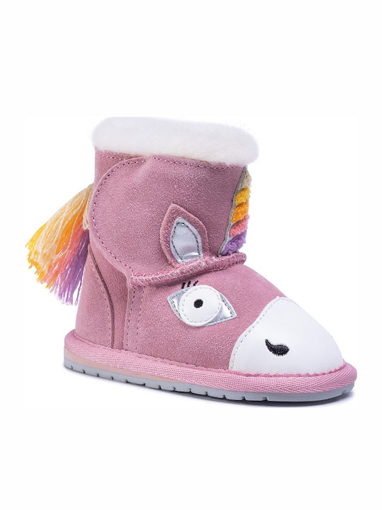 Emu Australia Βρεφικά Μποτάκια Αγκαλιάς Ροζ Magical Unicorn Walker