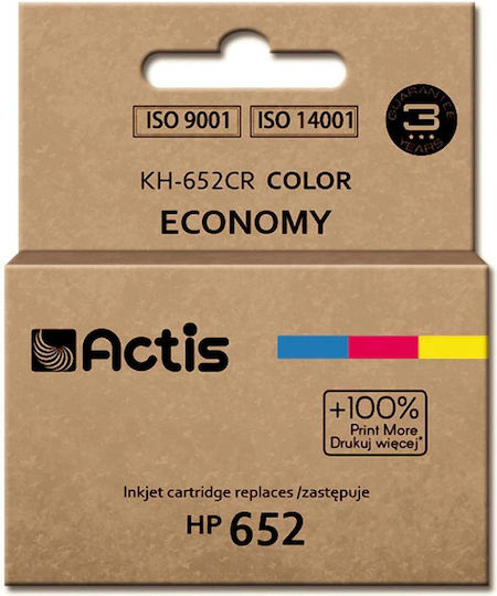 Actis Συμβατό Μελάνι Εκτυπωτή InkJet HP 652 F6V24AE 15ml Πολλαπλό (Color) 1τμχ