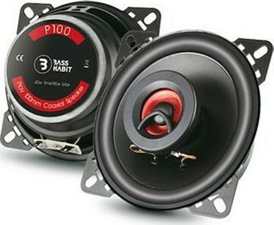 Car Speaker Bass Habit P100 4" with 40W RMS (2 Way)