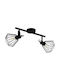 Eglo Tabillano Double Spot with Socket E27 in Black Color