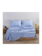 Nef-Nef Homeware Basic Σεντόνι Μονό 170x270εκ. Sky