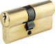 Hugo Locks Lock Cylinder Security GR2S 60mm (30-30) with 3 Keys Gold
