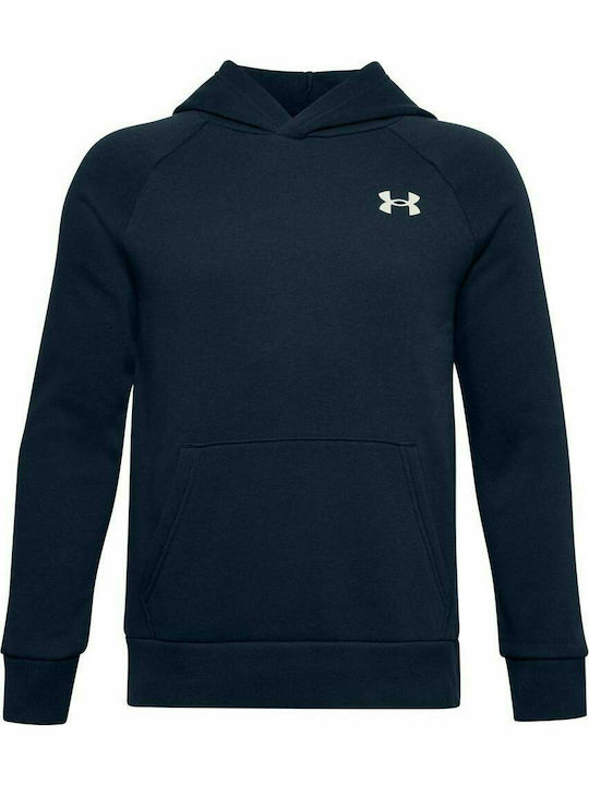 Under Armour Kids Sweatshirt with Hood and Pocket Navy Blue Rival