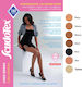 Scudotex Long Socks Thigh High Graduated Compression 140 Den with Silicone 19-22 mmHg Nature