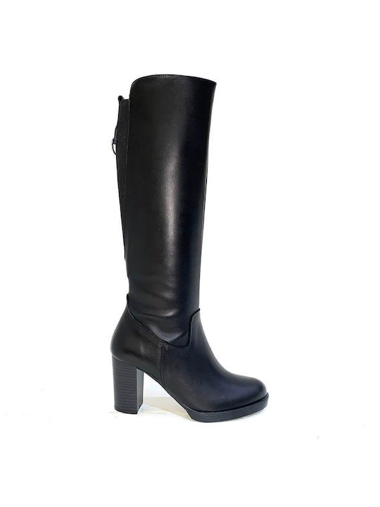 Bacali Collection 603 LEATHER BOOTS BLACK