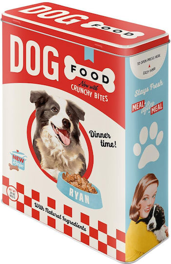 Nostalgic Art 3D Animal Club Dog General Use Storage Box with Lid Metallic 19x8x26cm