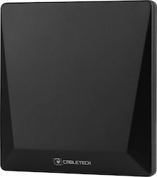 Cabletech ANT0690 Εσωτερική Κεραία Τηλεόρασης (απαιτεί τροφοδοσία) σε Μαύρο Χρώμα Σύνδεση με Ομοαξονικό (Coaxial) Καλώδιο