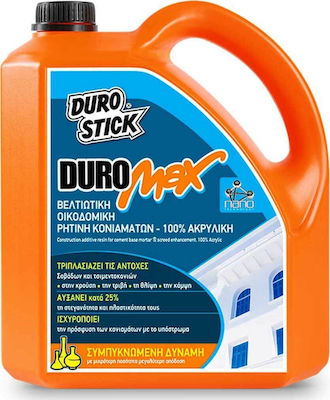 Durostick Duromax Mortar Improver Βελτιωτική Οικοδομική Ρητίνη Κονιαμάτων 3.5L 3.5lt