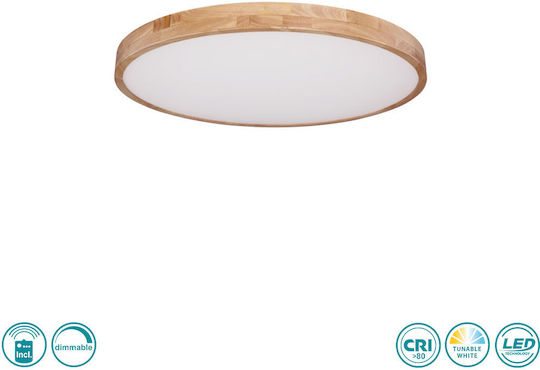 Globo Lighting Rainer Στρογγυλό Εξωτερικό LED Panel με Θερμό Λευκό Φως 3000K 80εκ.
