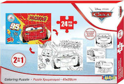 Παιδικό Puzzle Cars 24pcs για 3+ Ετών Luna