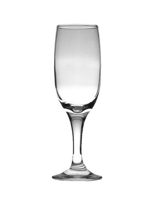 Uniglass Kouros Ποτήρι Σαμπάνιας από Γυαλί Κολωνάτο 185ml