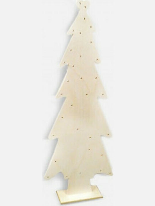 Christmas Decorative Wood Tree 74cm Beige