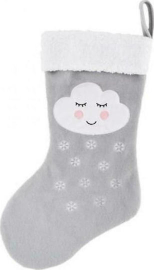 Christmas Decorative Gray Socks L21.2xH43cm