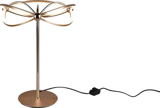 Trio Lighting Charivari Metal Table Lamp LED with Copper Base