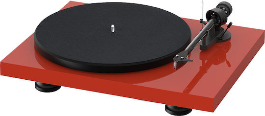 Pro-Ject Audio Debut Carbon Evo Грамофон с Предусилвател Червено с висок гланц