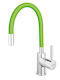 Ferro Zumba Tall U-Shaped Kitchen Faucet Counter Green