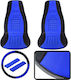 Car Seat Back Set 2pcs Polyester Blue
