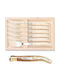 Claude Dozorme Laguiole Set de Furculițe Fructe/Desert Inoxidabile Beige 6buc