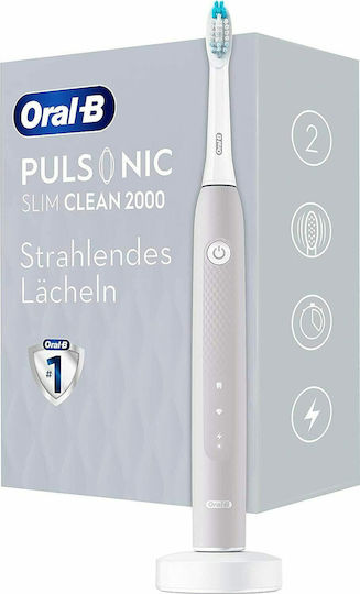 Oral-B Pulsonic Slim Clean 2000 Ηλεκτρική Οδοντόβουρτσα Γκρι