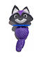 Pet Camelot Cat Toy Cat Toy Purple Raccoon 9.5cm.