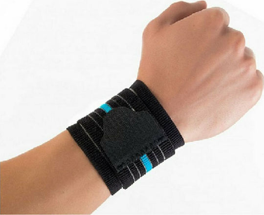Actius Elastic Forearm Wrist Brace with Straps in Black Color 24043 2457