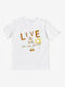 Kids' T-shirt White Live & Die On The Beach