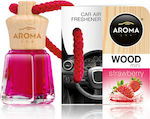 Aroma Car Hängendes Autoduftöl Wood Mini Strawberry 4ml 1Stück