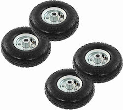 vidaXL 142976 Räder aus Gummi 4 Stück
