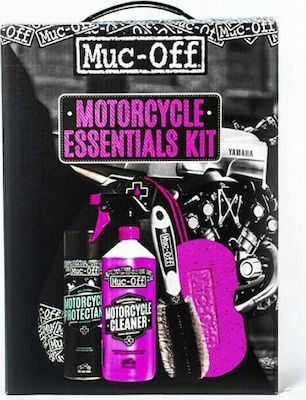 Muc-Off Muc Off Essentials Care Καθαριστικό & Γυαλιστικό Kit Μοτοσυκλέτας