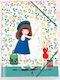 Santoro Folder with Rubber Band and Ears for Paper A4 Beige 19760 Kori Kumi