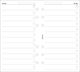 Filofax 20 Rezerve A6 Cu dungi Alb