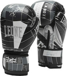 Leone Zenith Synthetic Leather Boxing Competition Gloves Black