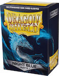 Dragon Shield Dragon Shield Night Blue Matte Accesorii pentru Jocuri de Cărți de Schimb Huse de protecție pentru cărți 100 bucăți 11042