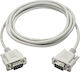Akyga Καλώδιο RS232 9-pin male σε RS232 9-pin male 2m Λευκό