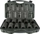 Geko Set de chei tubulare 1'' Căpăcei Pneumatic - Pneumatic Hexagonali cu Patrat de Prindere 1" Set 11buc