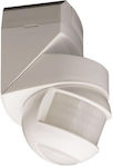 Eurolamp Αισθητήρας Κίνησης με Εμβέλεια 12m Υπερύθρων σε Λευκό Χρώμα 147-02019