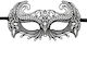 Easytoys Venetian Metal Mask in Schwarz Farbe E...