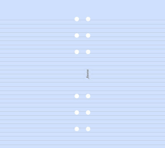 Filofax Ανταλλακτικές Κόλλες A6 20 Φύλλων Ριγέ Μωβ