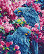 Diamond Dotz Blue Parrots Segeltuch Diamond Painting Kit DD10.002