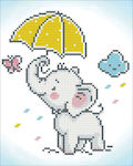 Diamond Dotz Canvas Diamond Painting Kit Diamond Painting - Baby Umbrella DD3.028