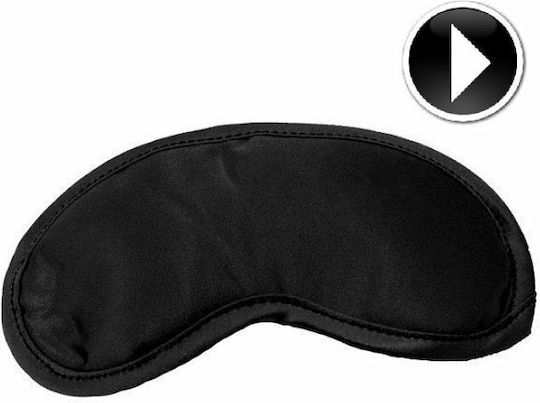Sportsheets Black Sex & Mischief Satin Blindfold BDSM Mask in Black Color