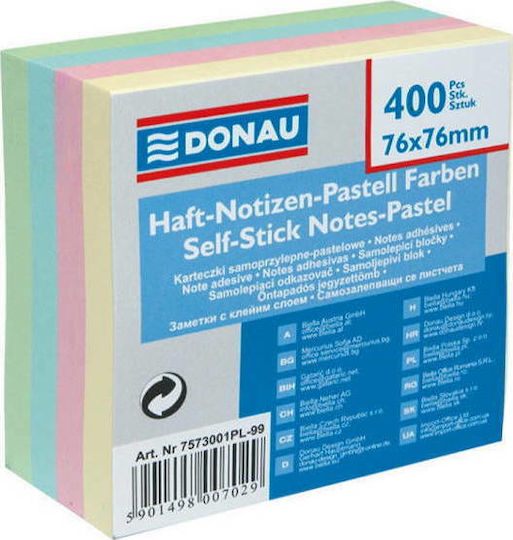 Donau Sticky Note Pads in Cube 400 Sheets 7.6x7.6pcs