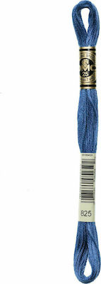 DMC Thread Embroidery Μουλινέ 117 Cotton in Blue color 8m Dark Blue