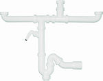 Viospiral Plastic Siphon Sink White 55-09125