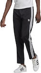 adidas Firebird Tp Παντελόνι Φόρμας Γυαλιστερό Μαύρο GN3517