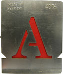 Donges Στένσιλ Γραμμάτων με Ελληνικό Αλφάβητο Donges 40mm - 120mm