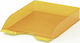 Durable Transparent Filing Tray Plastic Orange 33.7x25.3x6.3cm