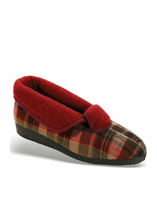 FAME Closed-Back Women's Slippers In Burgundy C...