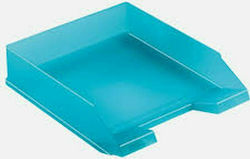 Herlitz Transparent Filing Tray Plastic Blue